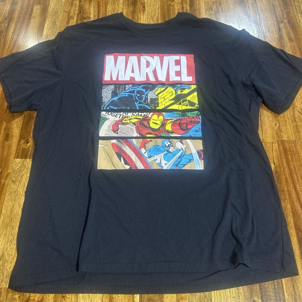 Lot of 5 Marvel T Shirts Deadpool  X-Men Thor Iron Man Captain America Size XL - Picture 2 of 6